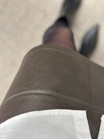 Ladda upp bild till gallerivisning, VEROMODA - IDA SHORT COATED SKIRT - CHOCOLATE TORTE
