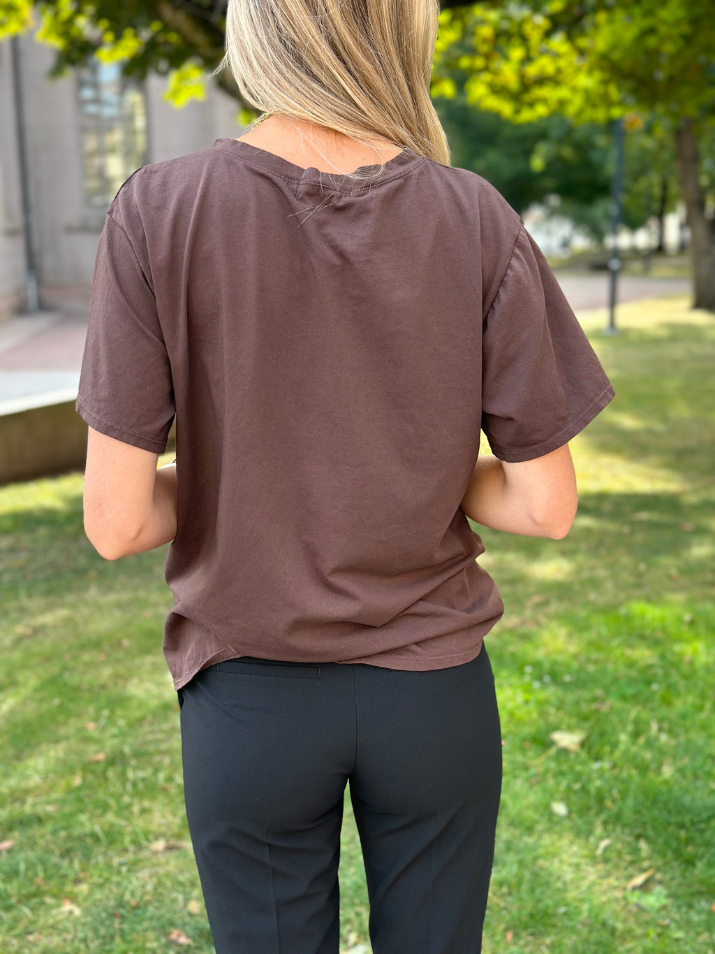 MARTA - INGE T-SHIRT 0532 - CHOCOLATE