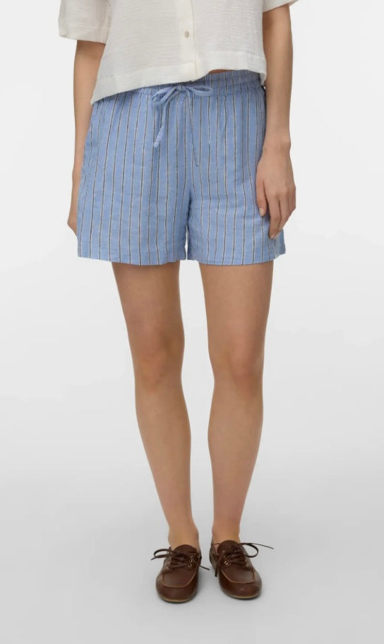 VEROMODA - LINN SHORTS - CORNFLOWER BLUE LIVA NAVY BLAZER