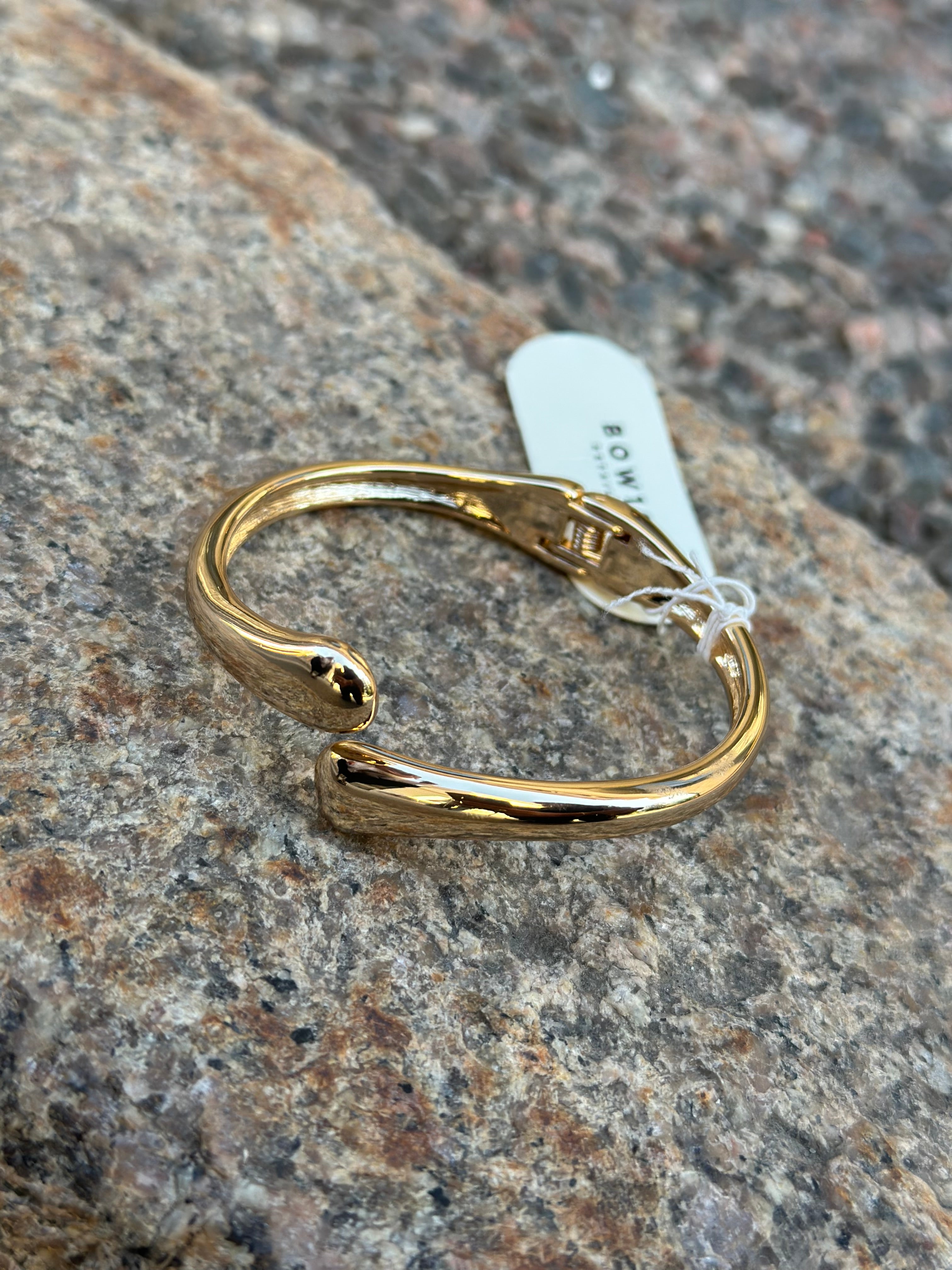 BOW19DETAILS- TWIN DROP BRACELET - GULD