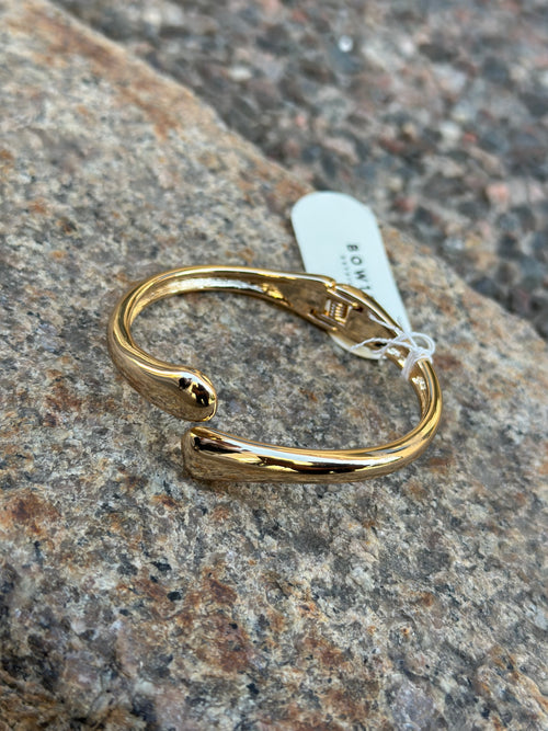BOW19DETAILS- TWIN DROP BRACELET - GULD