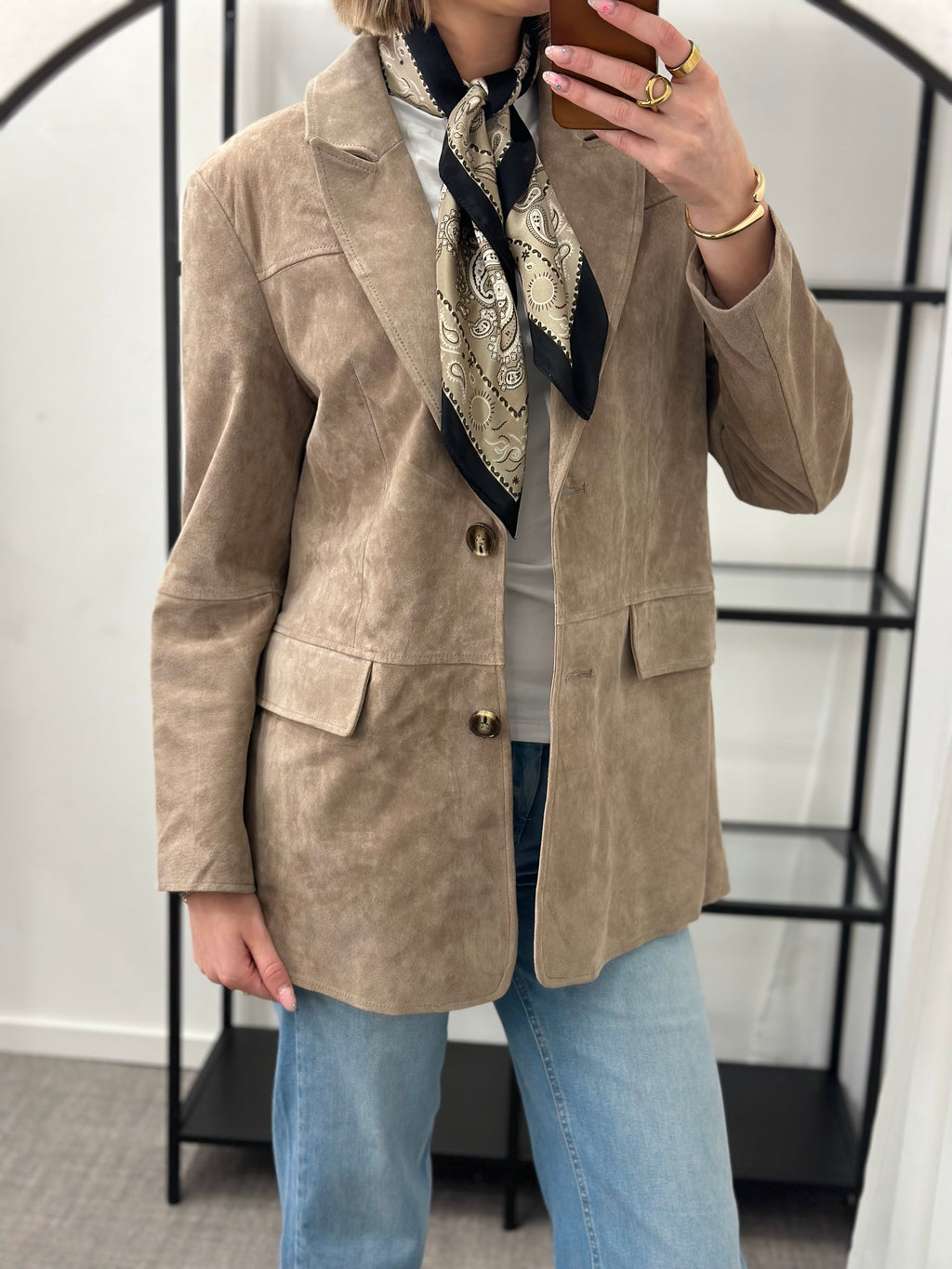 VEROMODA - PERNILLE LS SUEDE BLAZER JACKET