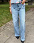 ONLY - MADISON BLUSH HW WIDE DENIM CRO371 - LIGHT BLUE DENIM