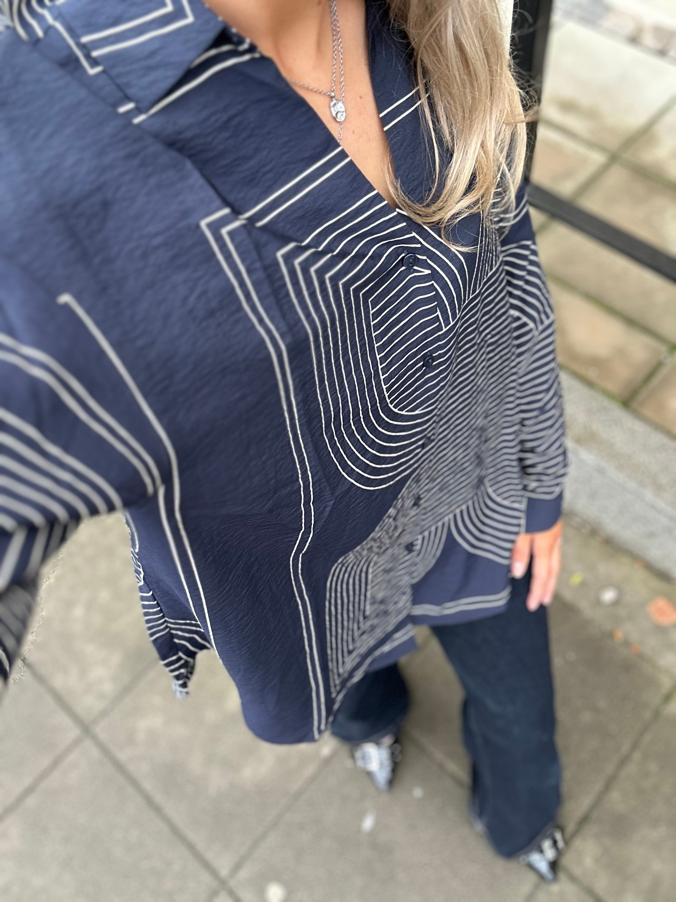 JDY - TROYA LIFE L/S SHIRT - SKY CAPTAIN
