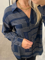 Ladda upp bild till gallerivisning, JDY - PEPPER V-NECH SHIRT - TOTAL ECLIPSE
