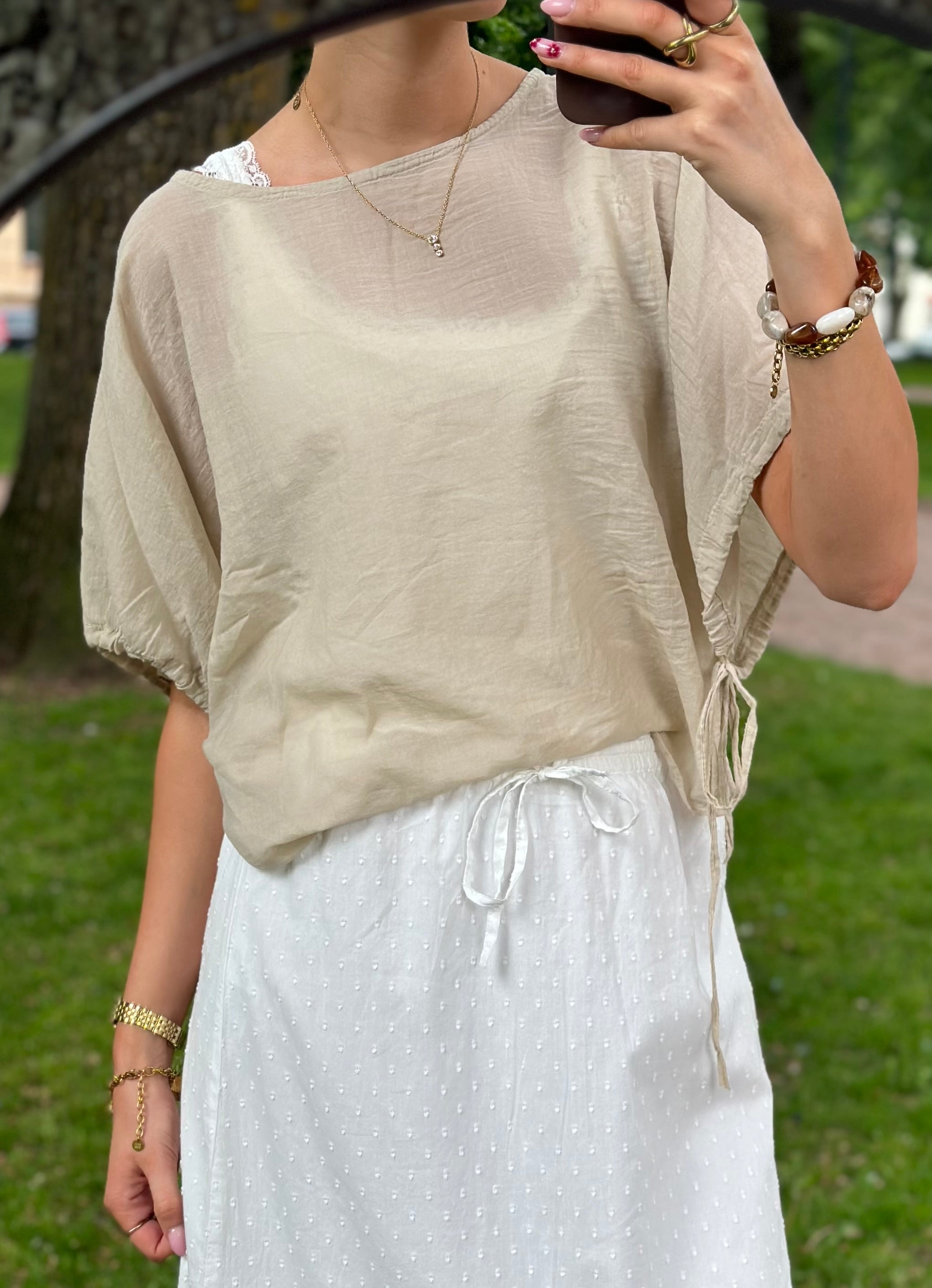 MARTA - ANNALISE BLOUSE 2383 - CASHMERE
