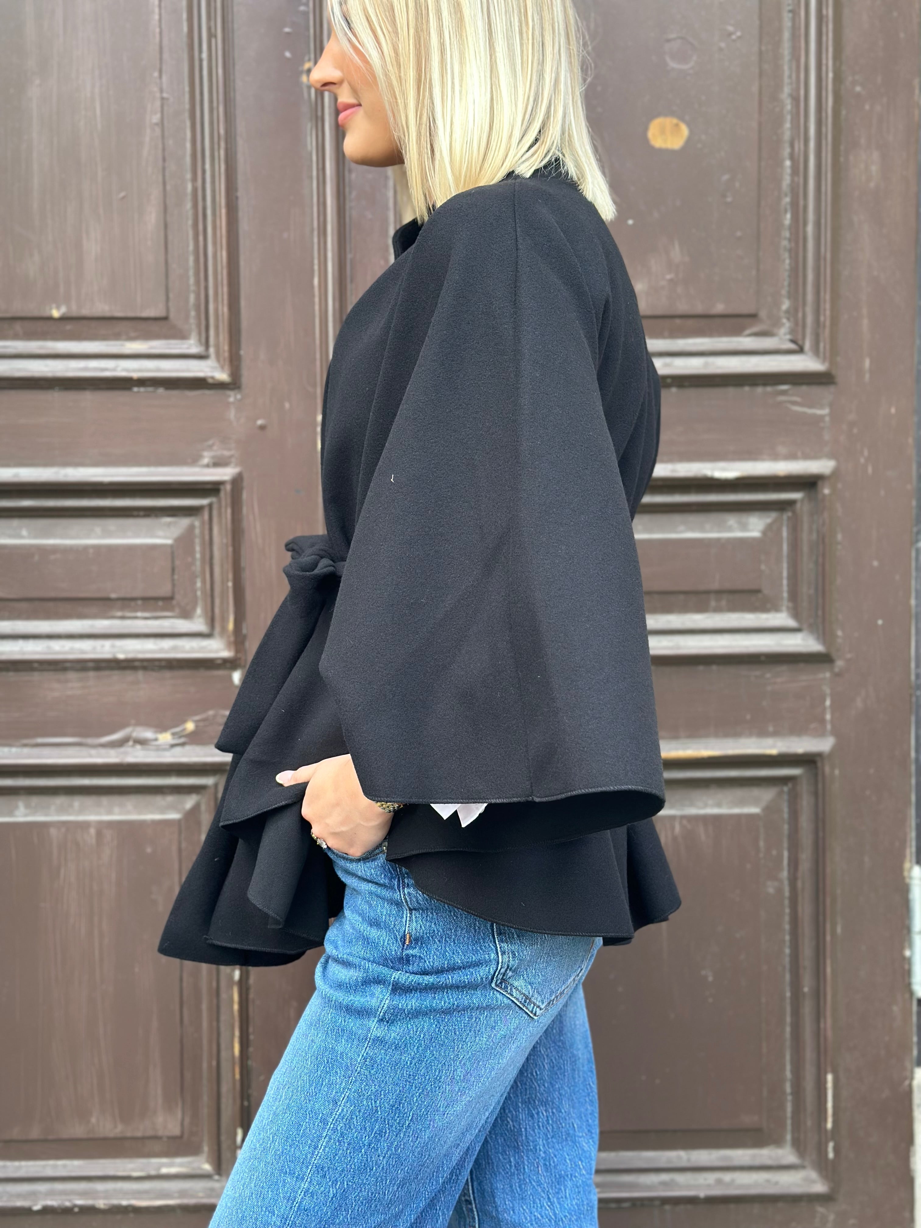 COSY HOUSE - PONCHO - SVART