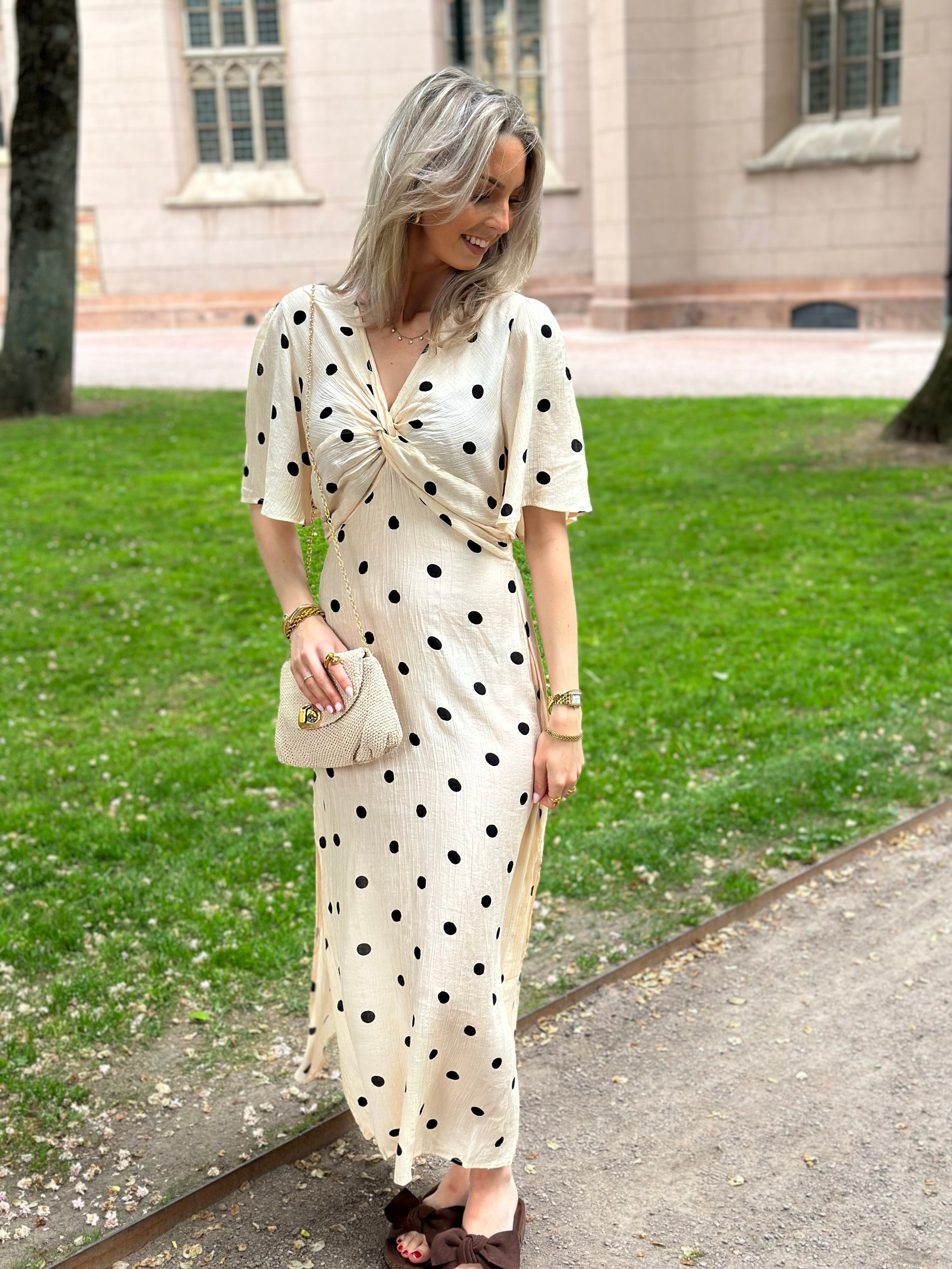 COSY HOUSE - DOT DRESS - BEIGE