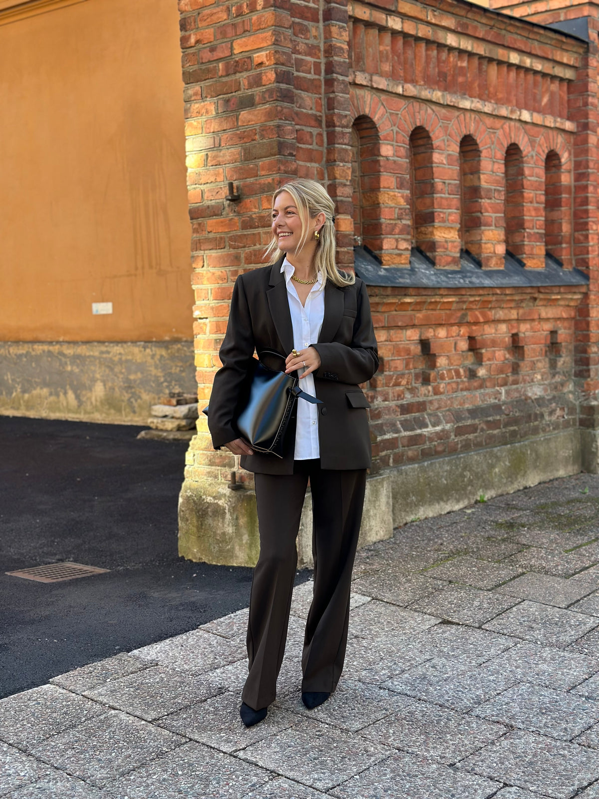 SELECTED FEMME - RITA LS CLASSIC BLAZER - DELICIOSO/MELANGE