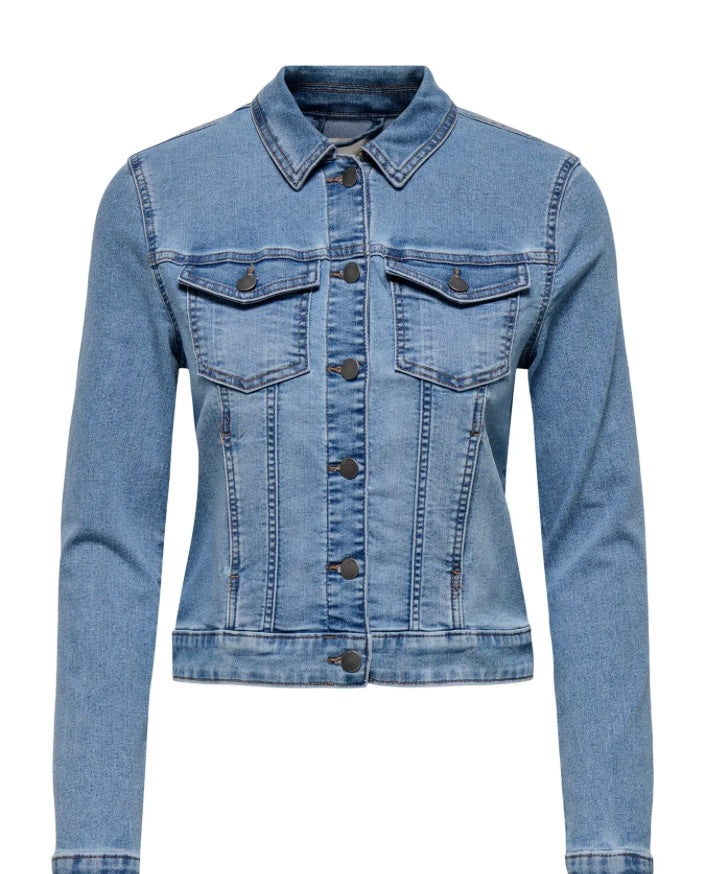 JDY - MOON L/S JACKET - MEDIUM BLUE DENIM