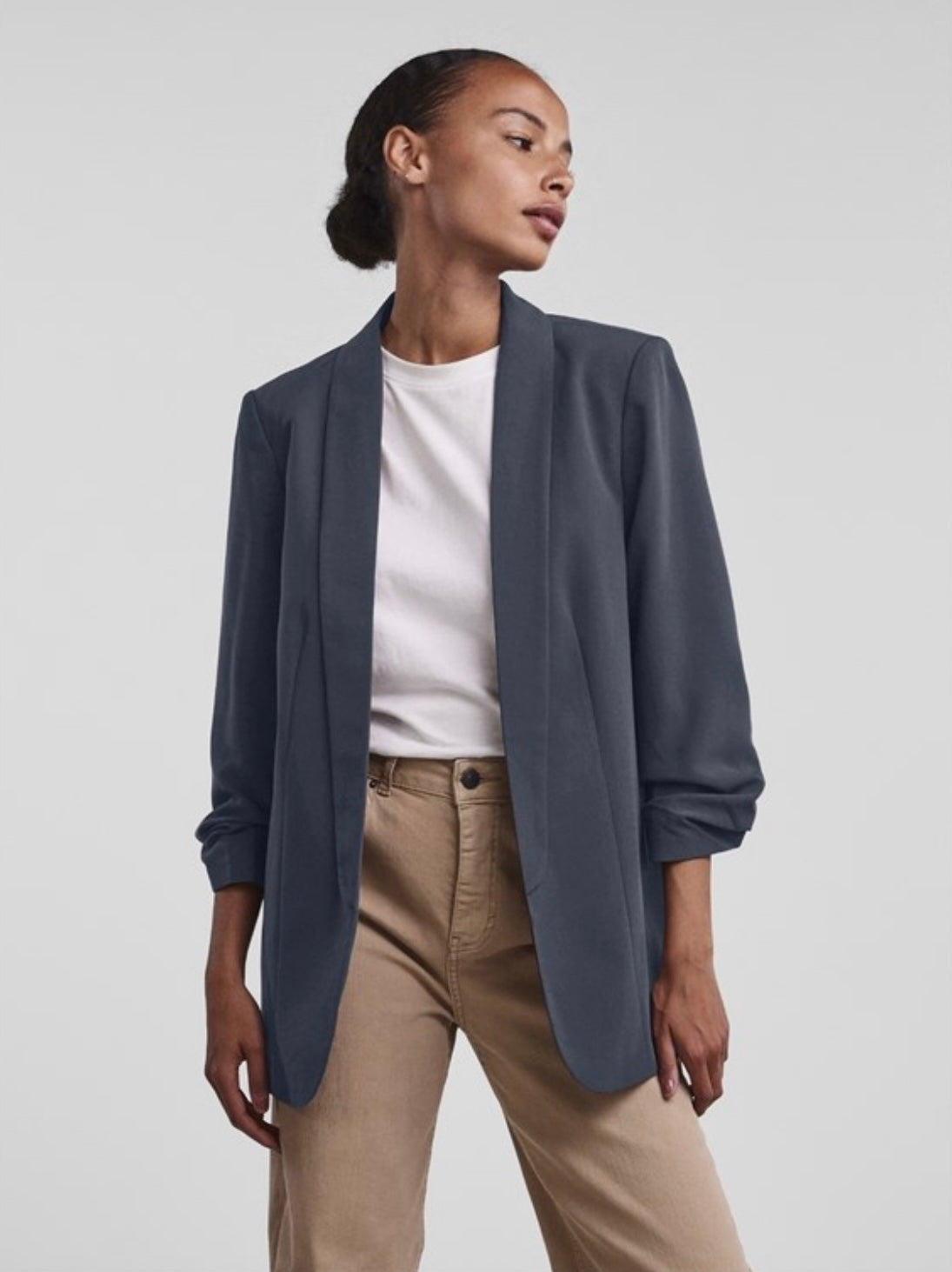 PIECES - BOSELLA 3/4 BLAZER - OMBRE BLUE