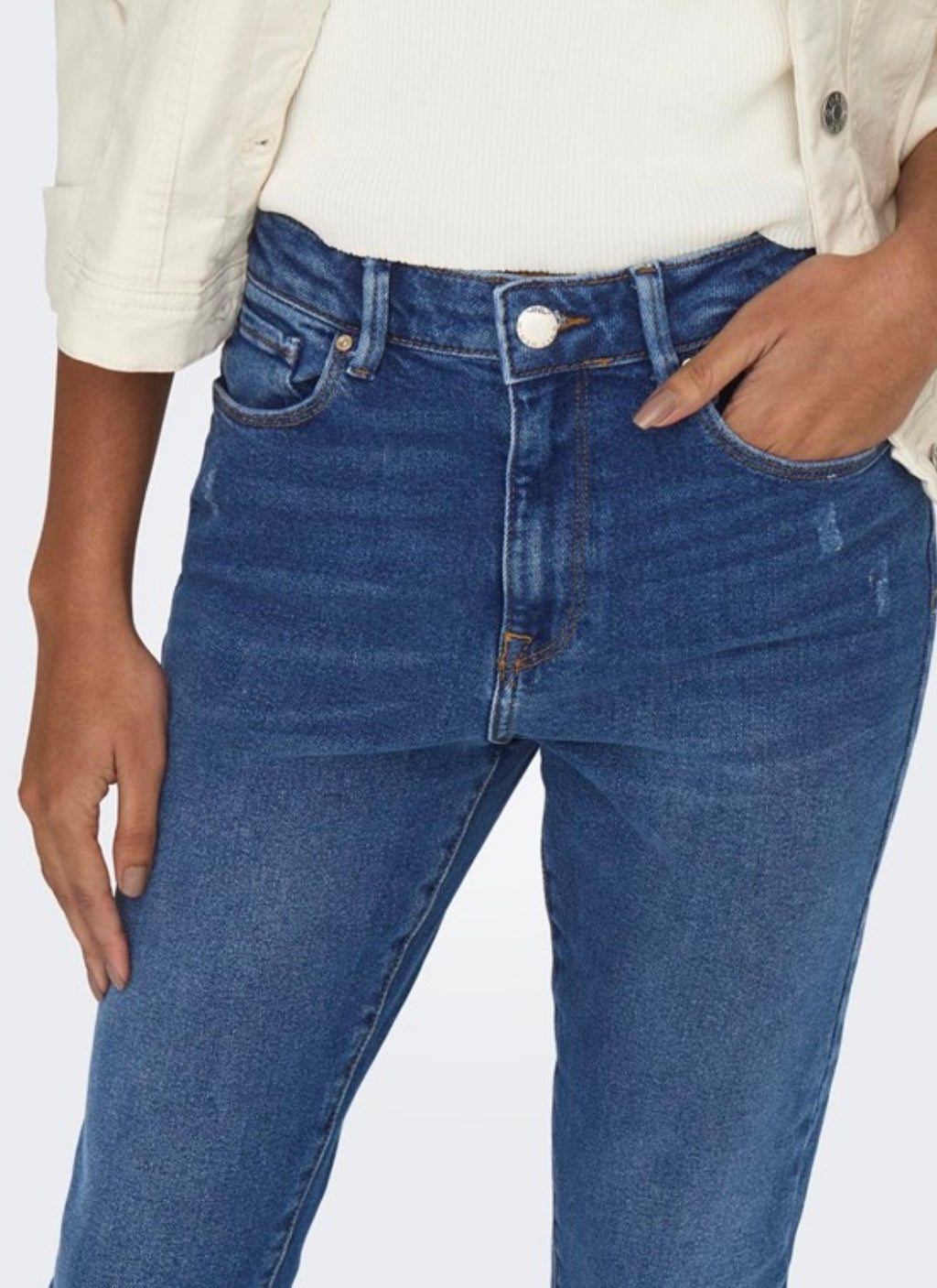 ONLY - EMILY STRETCH LIFE HW - MEDIUM BLUE DENIM