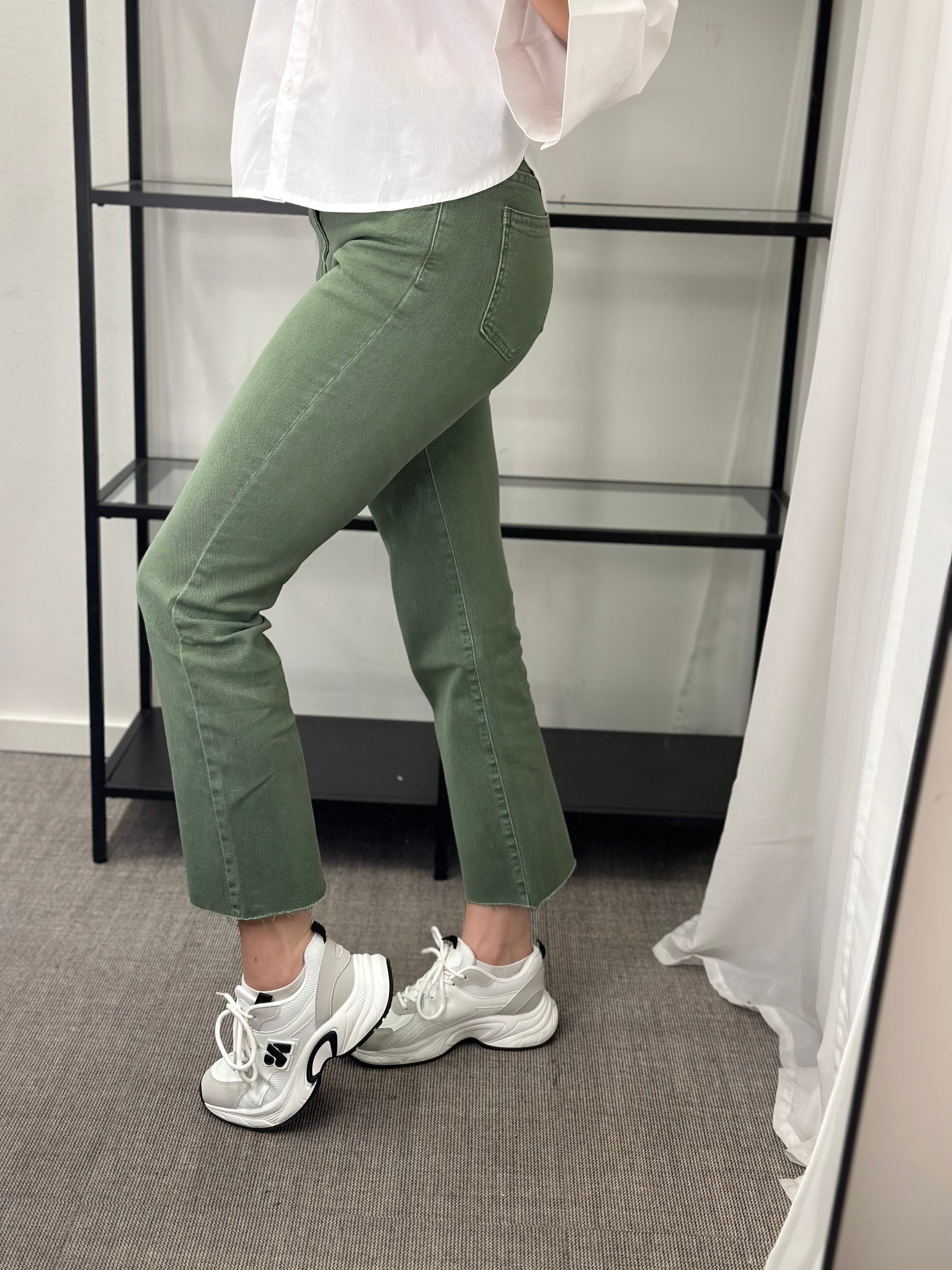 COSY HOUSE - FLARED JEANS - GRÖN Y6306M#