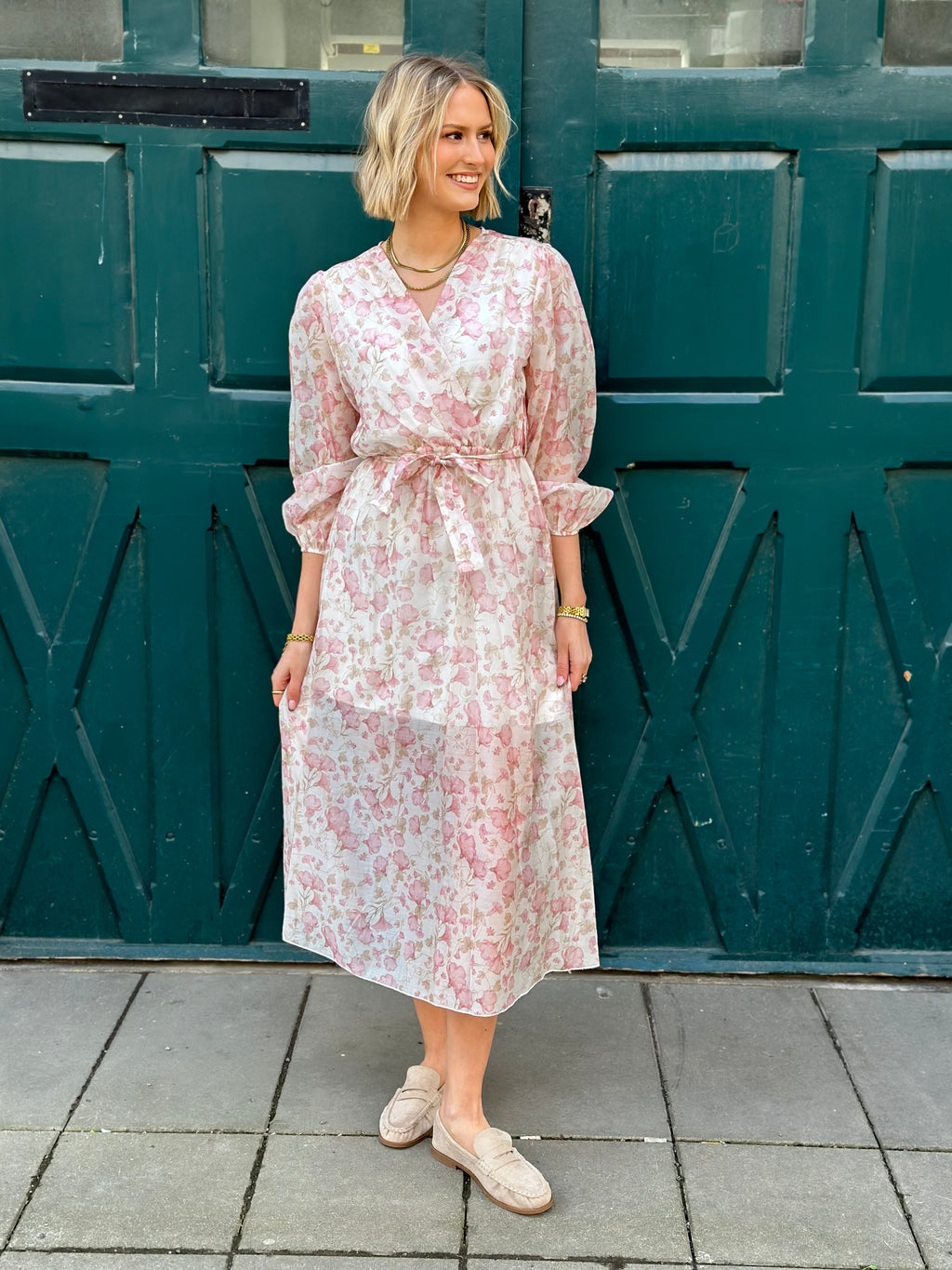 JÖRLEVIK - FLOWER DRESS - PINK