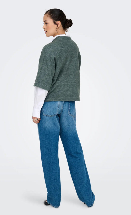 ONLY - SIMONI 3/4 PULLOVER - BALSAM GREEN