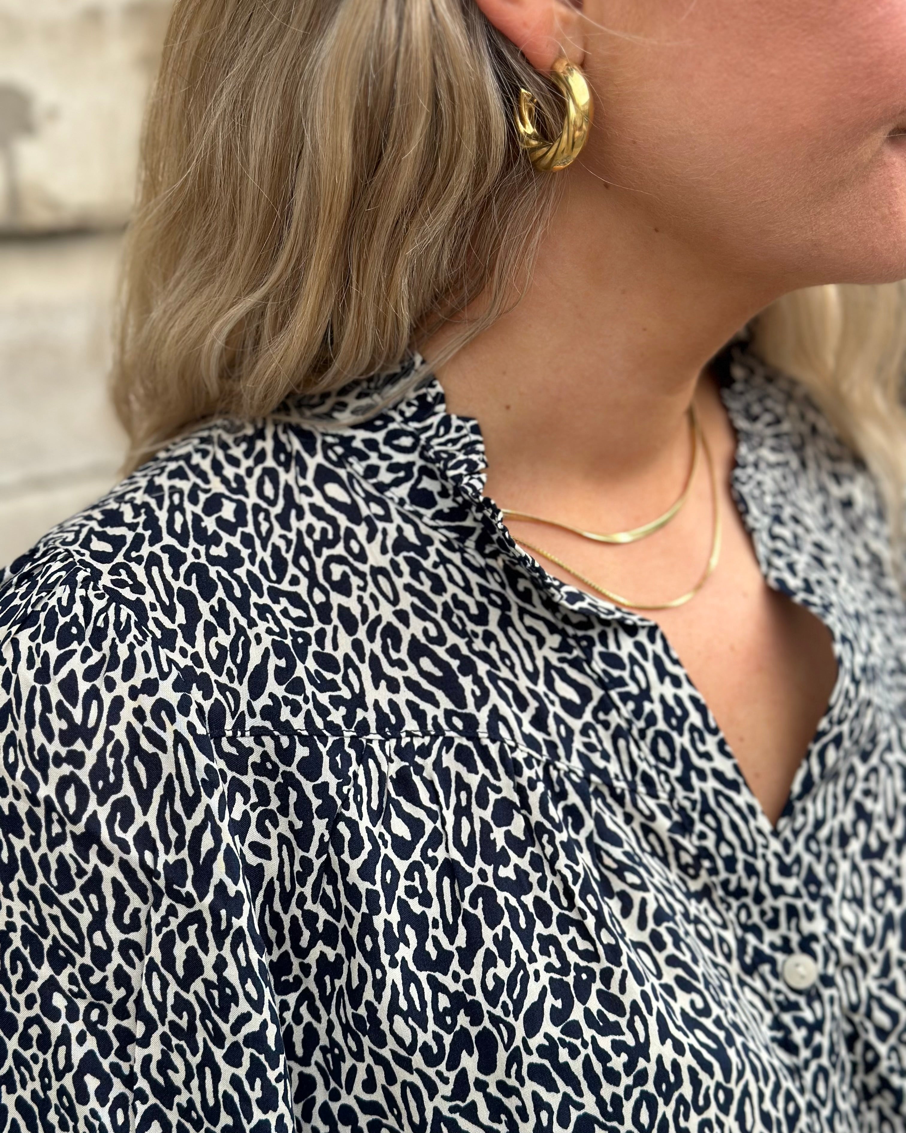 ONLY - RAYA 3/4 SHIRT - NIGHT SKY/LOUI LEO