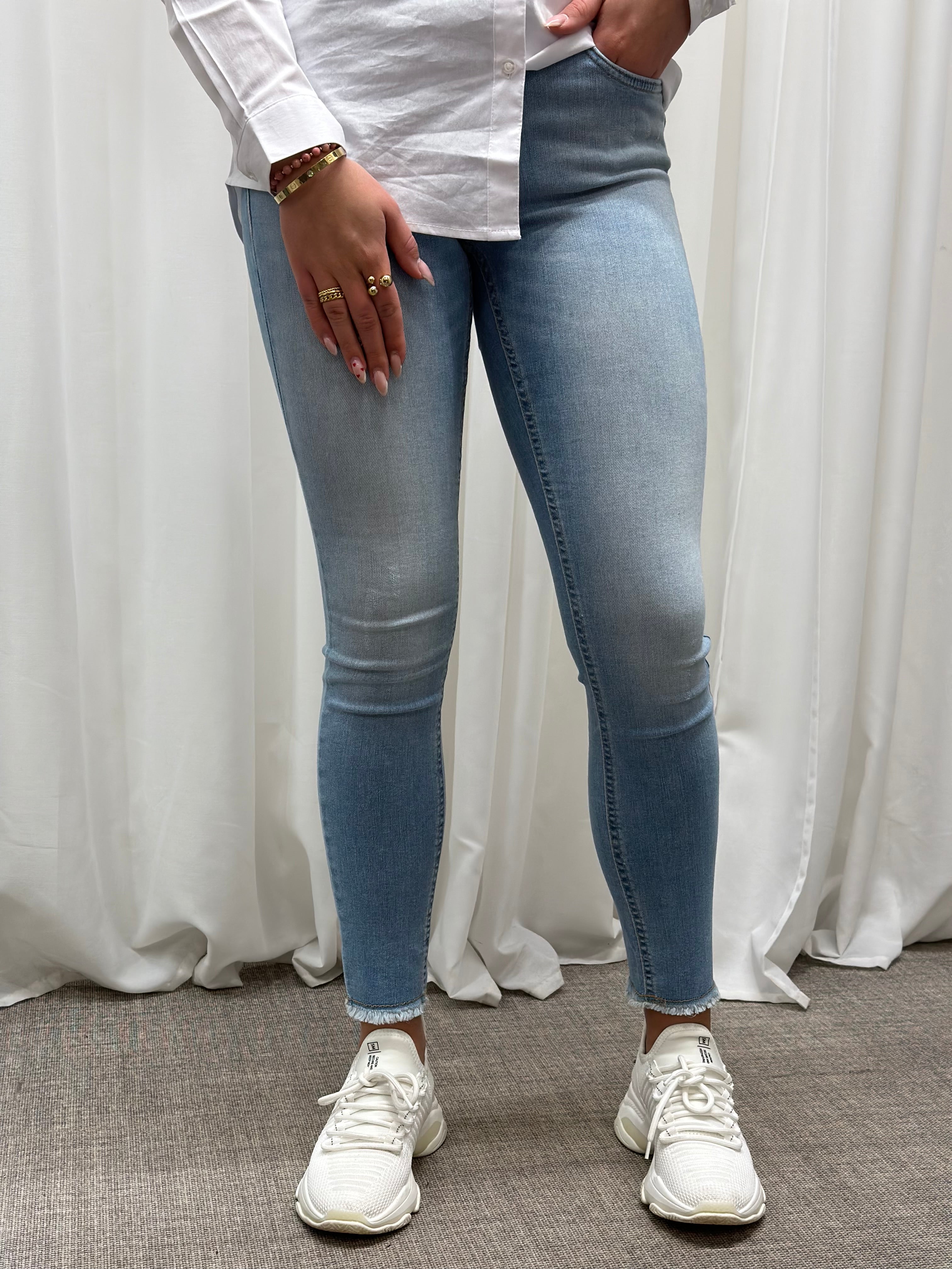 ONLY - BLUSH MID SK AK RW DNM - LIGHT BLUE DENIM