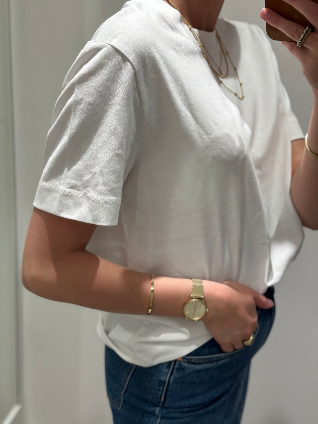 SELECTED FEMME - ESSENTIAL SS BOXY TEE - BRIGHT WHITE