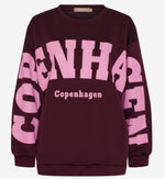 Ladda upp bild till gallerivisning, MARTA - HIBISCUS SWEATSHIRT 22659 - BORDEAUX
