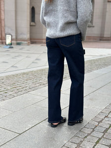 ONLY - MADISON BLUSH HW WIDE - DARK BLUE DENIM/RINSE