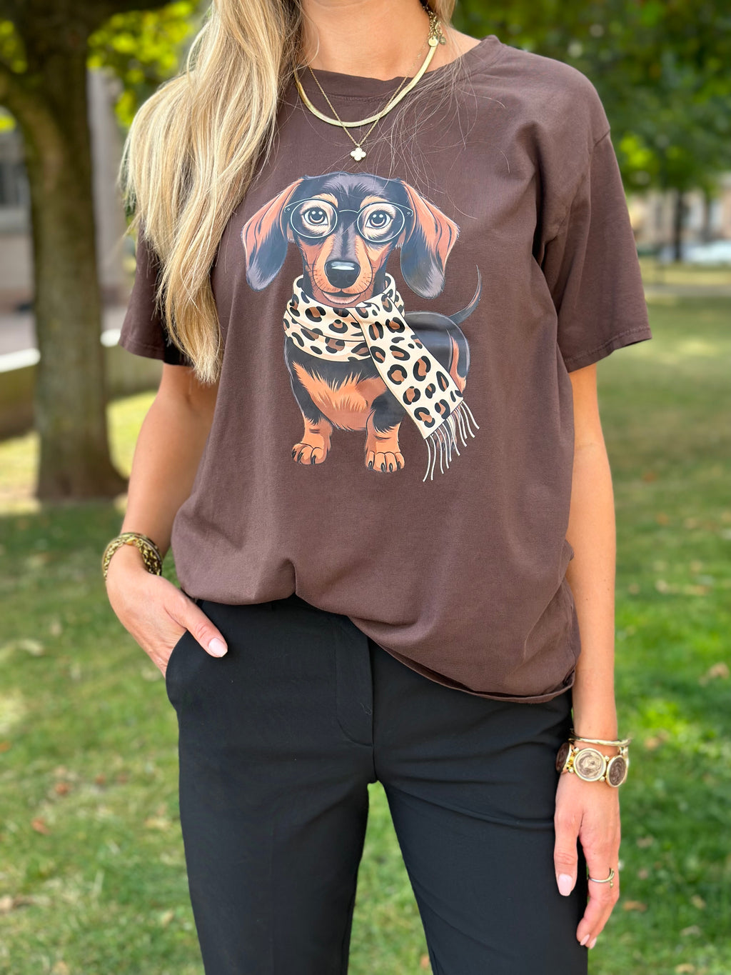 MARTA - INGE T-SHIRT 0532 - CHOCOLATE