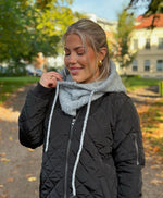 Ladda upp bild till gallerivisning, PIECES - NAMBI SNOOD - LIGHT GREY MELANGE
