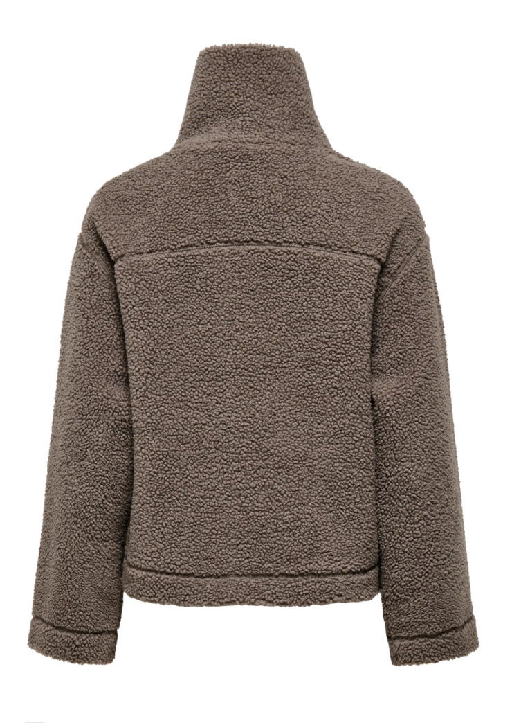 ONLY - MEGAN TEDDY JACKET - WALNUT
