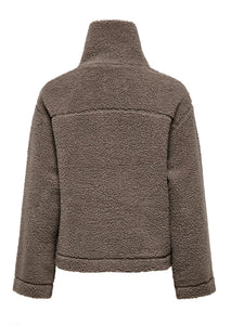 ONLY - MEGAN TEDDY JACKET - WALNUT
