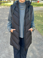 Ladda upp bild till gallerivisning, JDY - SKYLAR LIFE HOOD WAISTCOAT - BLACK

