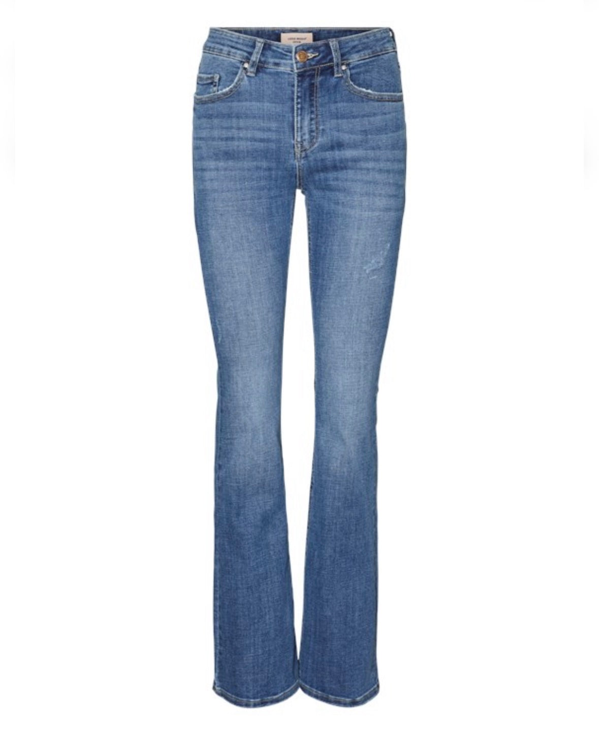 VERO MODA - FLASH MR FLARED JEANS LI347 - MEDIUM BLUE DENIM