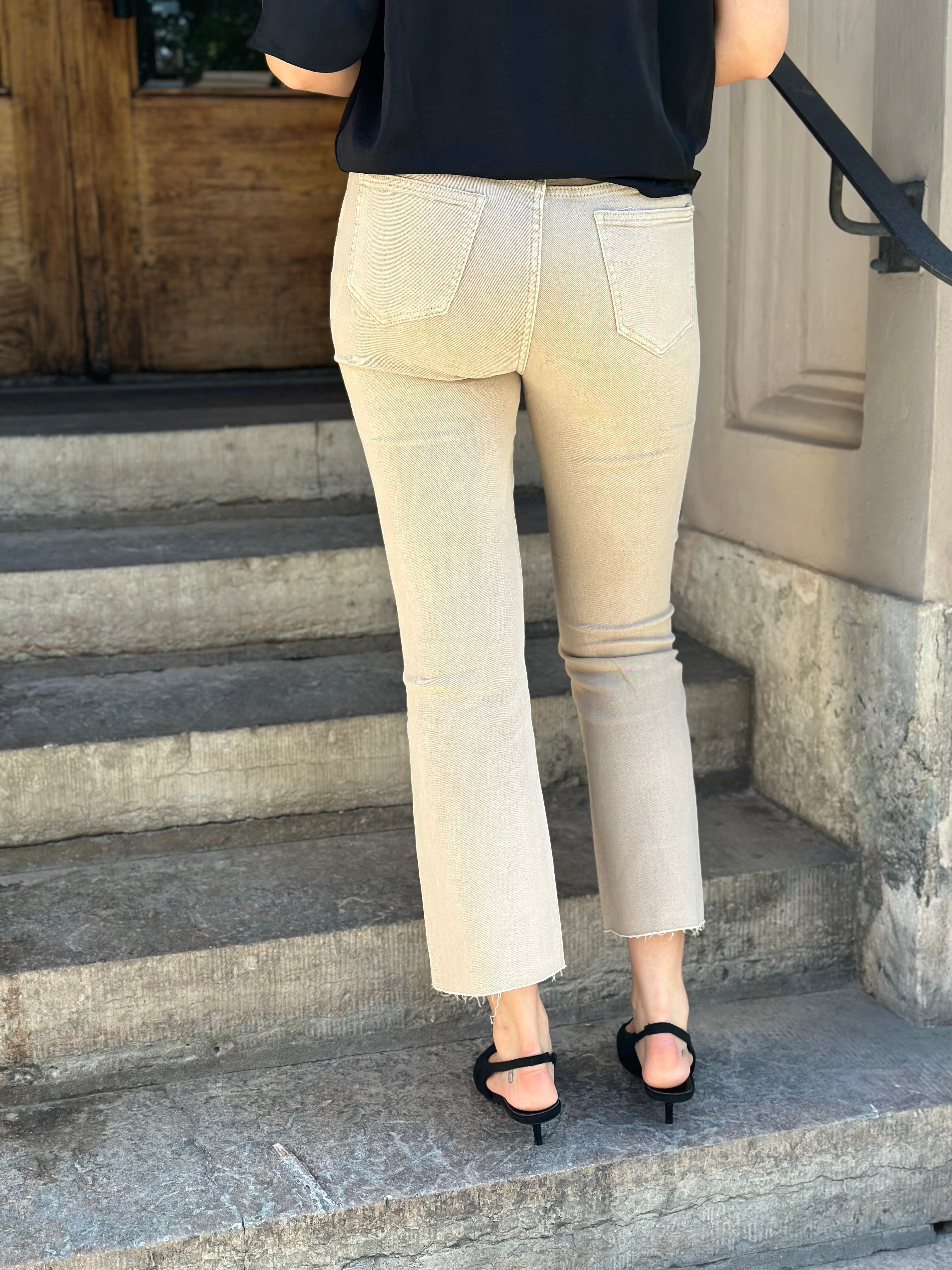 COSY HOUSE - FLARED JEANS - BEIGE