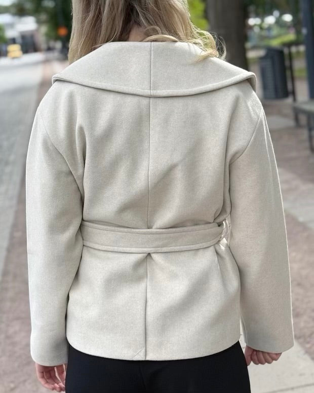 VERO MODA - ANNE BERGEN JACKET - OATMEAL/MELANGE