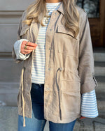 Ladda upp bild till gallerivisning, ONLY - KENYA B LIFE UTILITY JACKET - STRING
