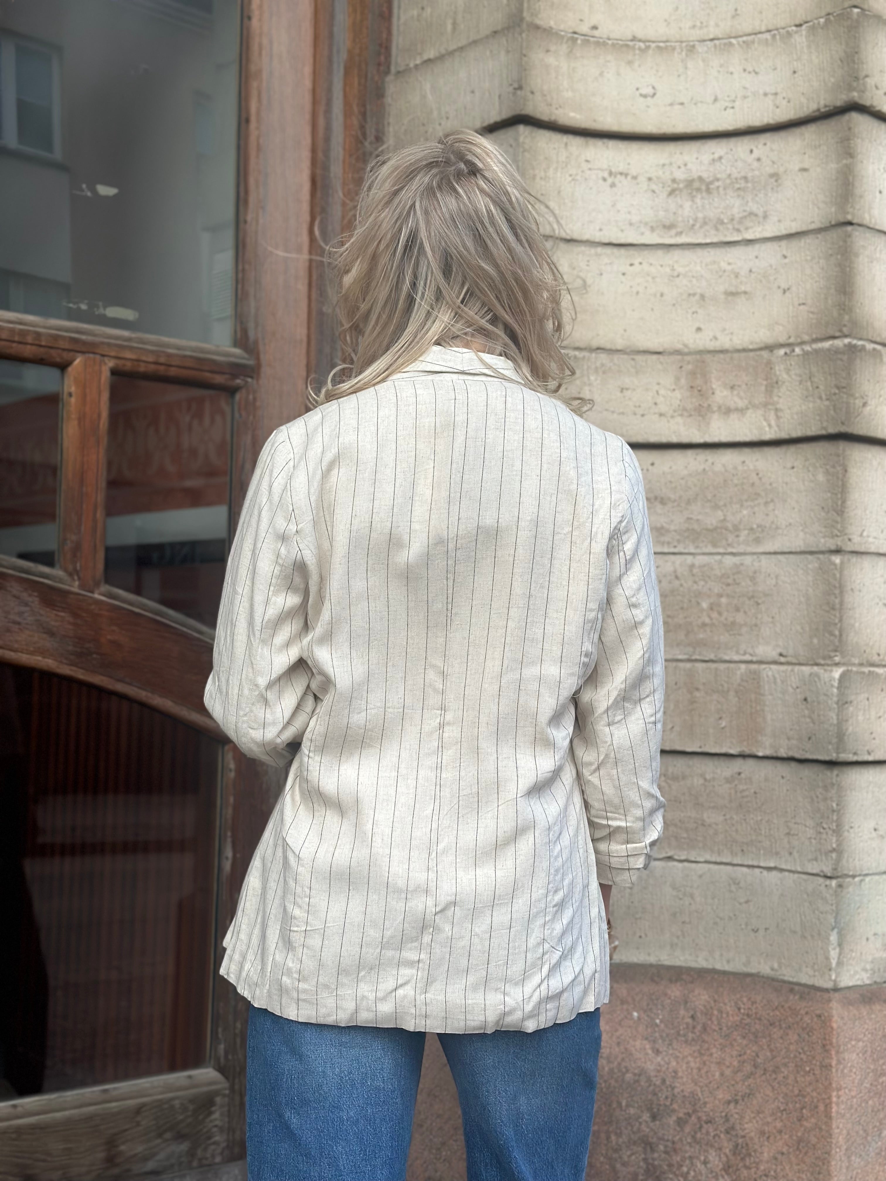PIECES - PIA MOSELLA BLAZER - BIRCH/BLACK