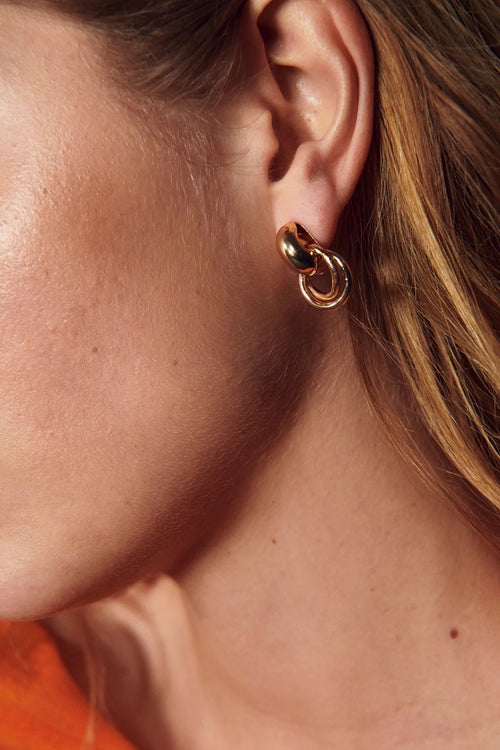 BOW19DETALIS - CLAUDE EARRINGS - GULD