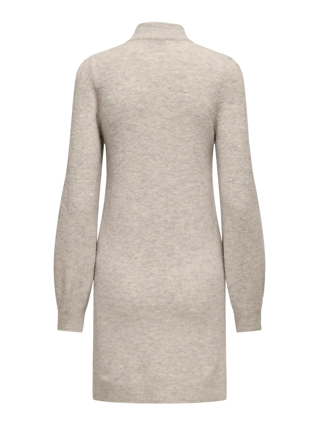 JDY - RUE LIFE L/S HIGH NECK DRESS - CHATEAU GRAY/MELANGE