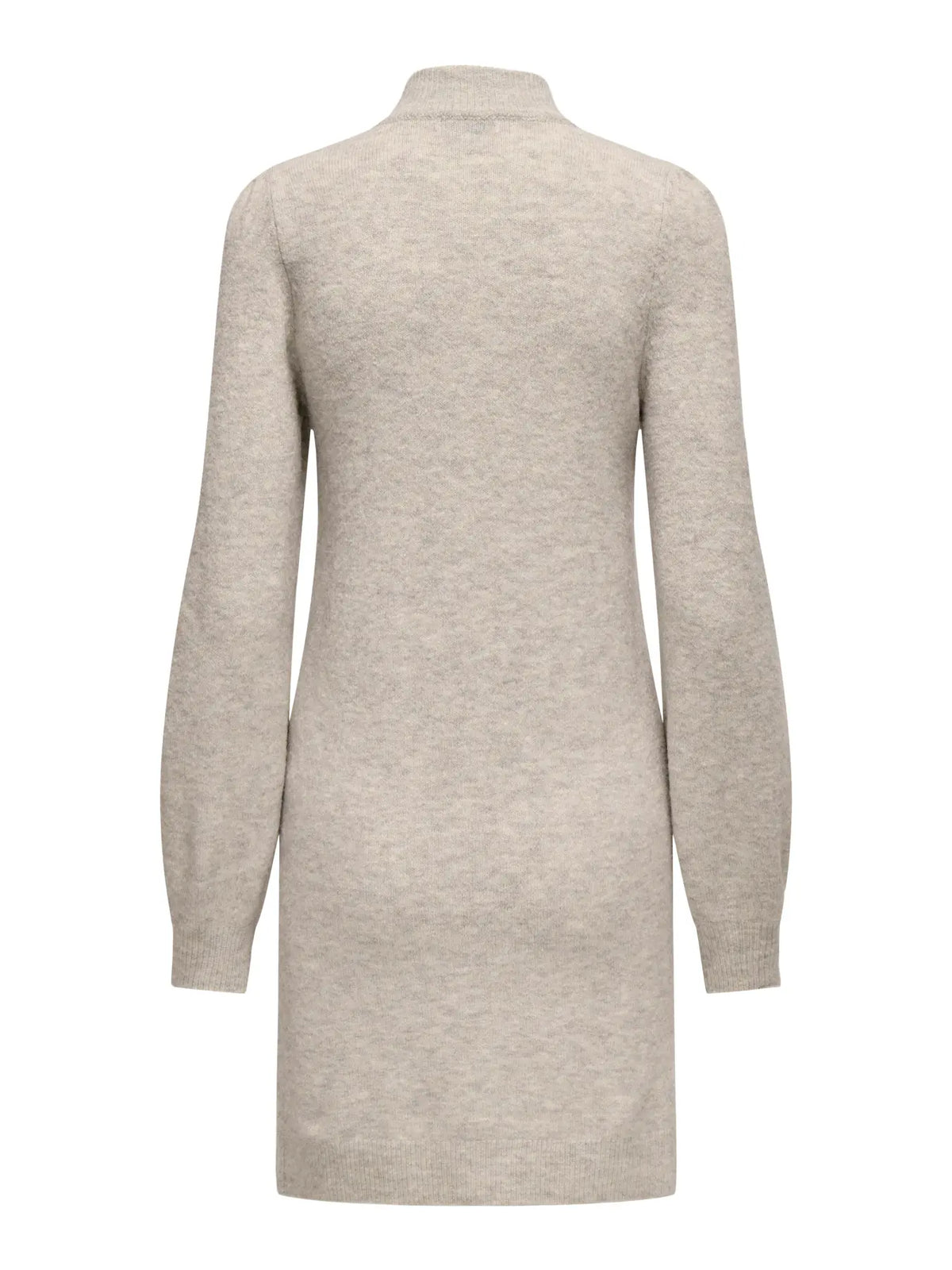 JDY - RUE LIFE L/S HIGH NECK DRESS - CHATEAU GRAY/MELANGE