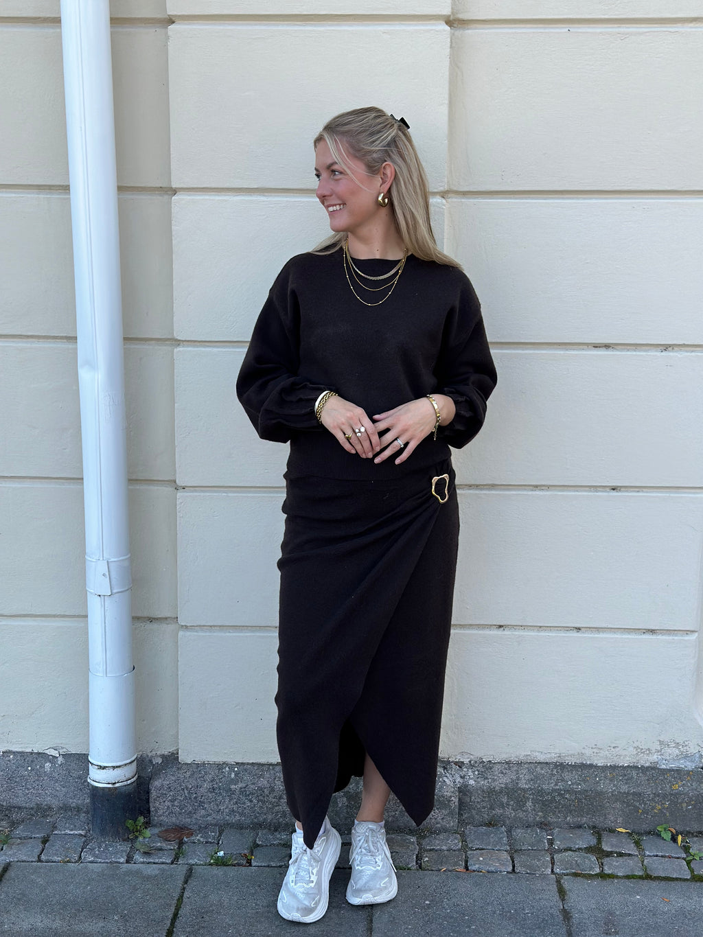 VEROMODA - KACY NW DRAPE ANKLE SKIRT - COKOLATE TORTE