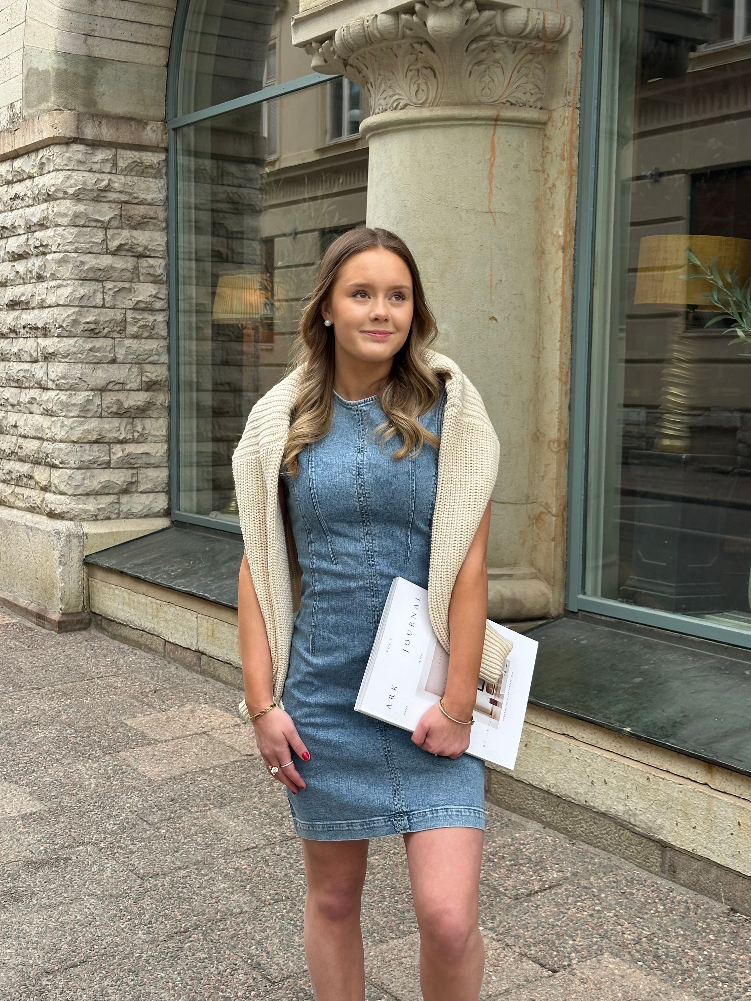 ONLY - BLAIR SL DNM DRESS - LIGHT BLUE DENIM