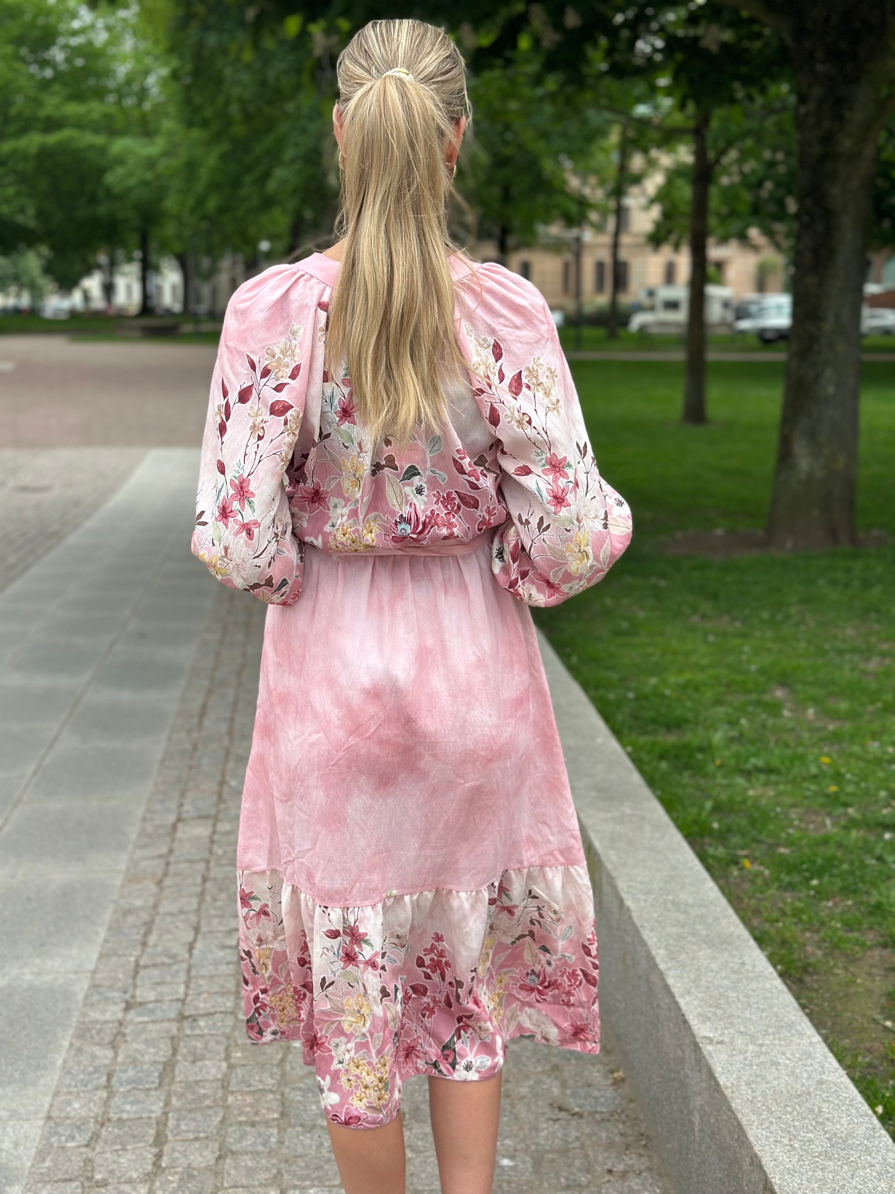 MOONDUST - BELLA FLOWER SPRING DRESS - 303 ROSE