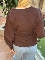 Ladda upp bild till gallerivisning, JDY - PRIME LIFE L/S VN FITTED CARDI - FUDGE
