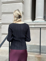 Ladda upp bild till gallerivisning, ONLY - PERY L/S TOP BOAT NECK - BLACK
