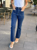 COSY HOUSE - FLARED JEANS Y6119D# - DARK BLUE MED FICKOR