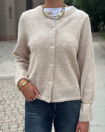 Ladda upp bild till gallerivisning, SELECTED FEMME - LULU NEW LS KNIT CARDIGAN - BIRCH/MELANGE
