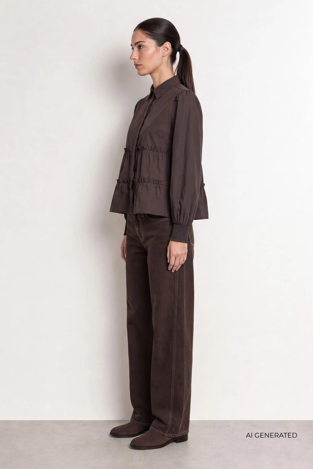 LEVETÉ ROOM - ISLA SOLID - 8250 DARK BROWN