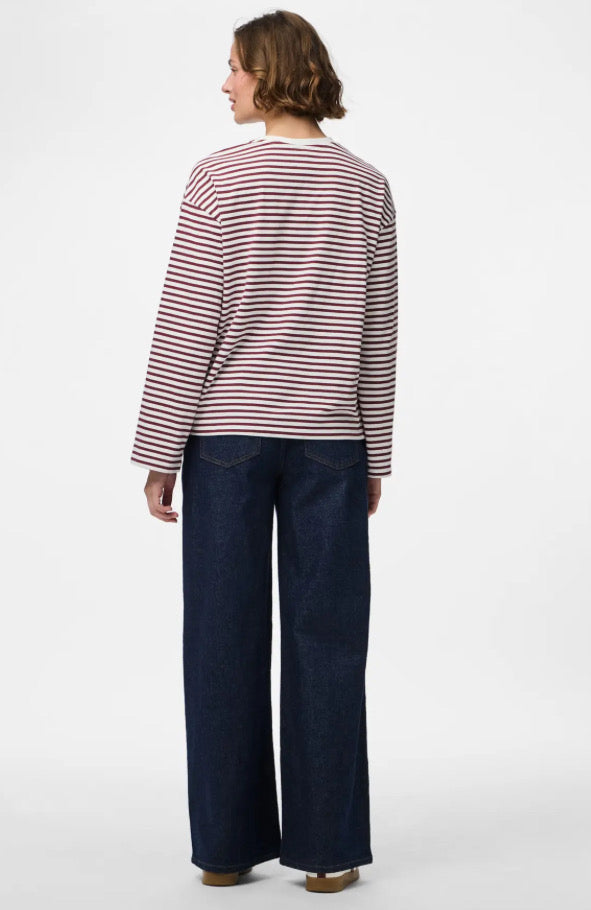 PIECES - SADIE LS TOP - TAWNY PORT