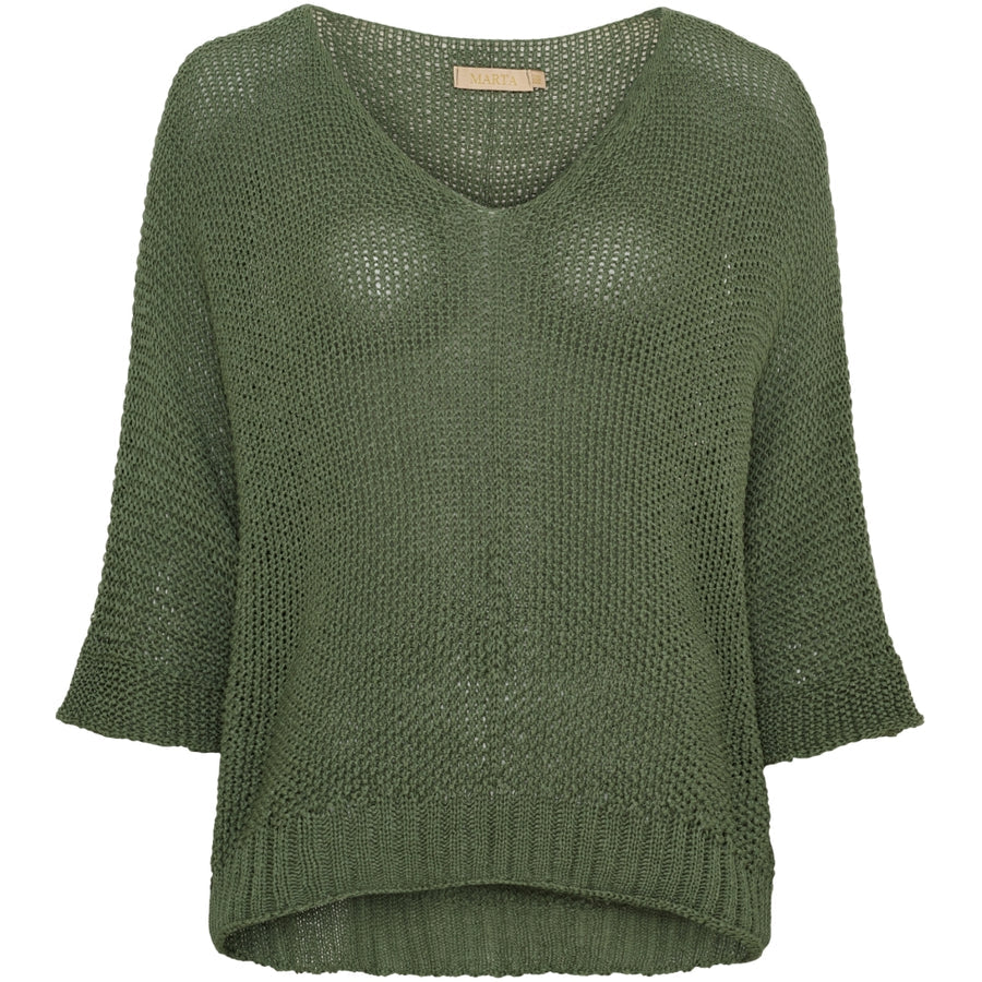 MARTA - STICKAD TRÖJA 7010 - MILITARY