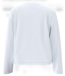 SELECTED FEMME - ESSENTIAL LS BOXY TEE - BRIGHT WHITE