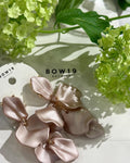 BOW19 DETAILS - LEAF EARRINGS - NOUGAT