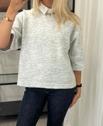 Ladda upp bild till gallerivisning, ONLY - SIMONI 3/4 PULLOVER - LIGHT GREY MELANGE
